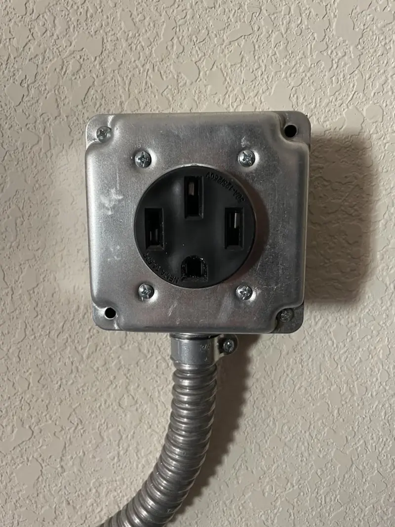 NEMA 14-50 outlet installed for Smart Home Electrical in Casper